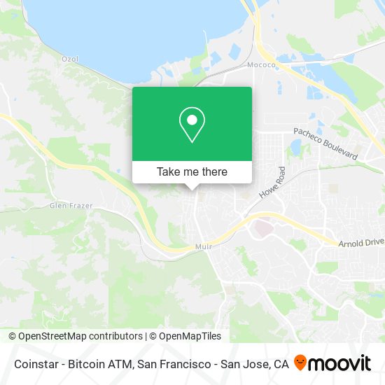 Mapa de Coinstar - Bitcoin ATM