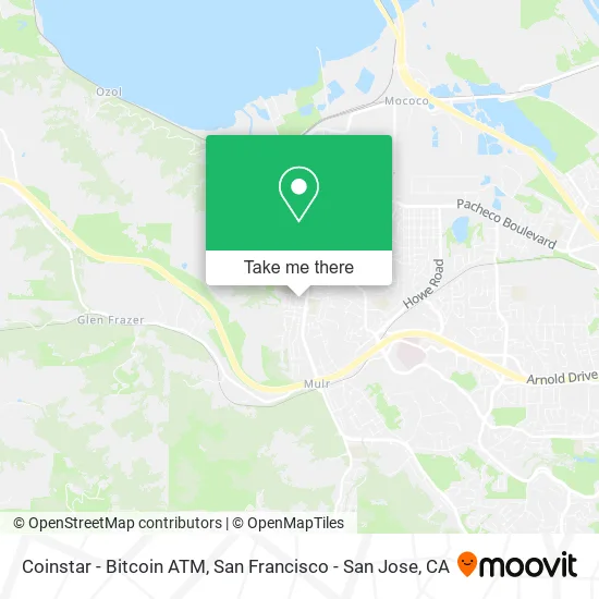 Mapa de Coinstar - Bitcoin ATM