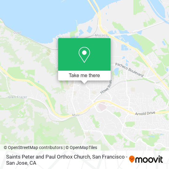 Saints Peter and Paul Orthox Church map