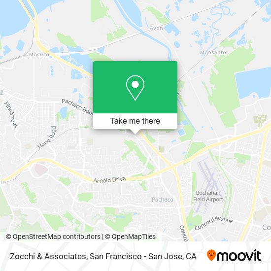 Zocchi & Associates map