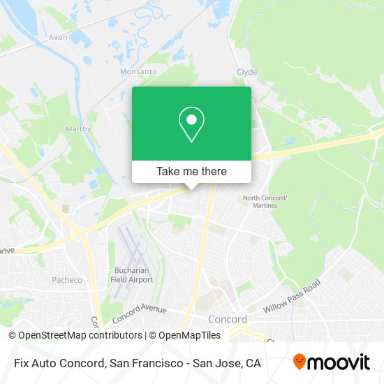 Mapa de Fix Auto Concord