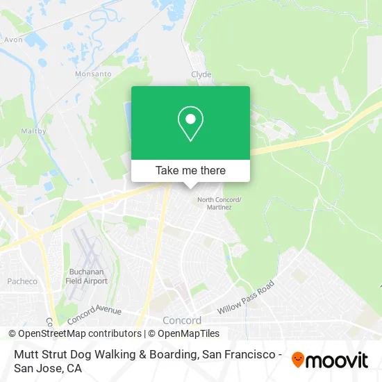 Mutt Strut Dog Walking & Boarding map