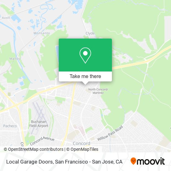 Mapa de Local Garage Doors