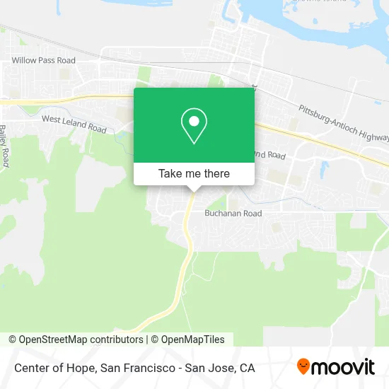 Center of Hope map