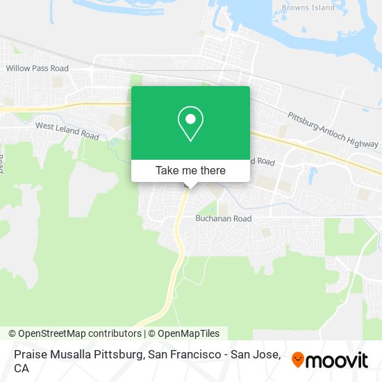 Praise Musalla Pittsburg map