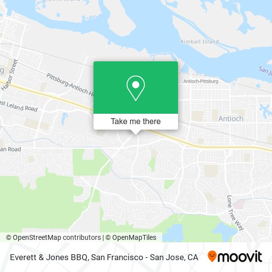 Everett & Jones BBQ map