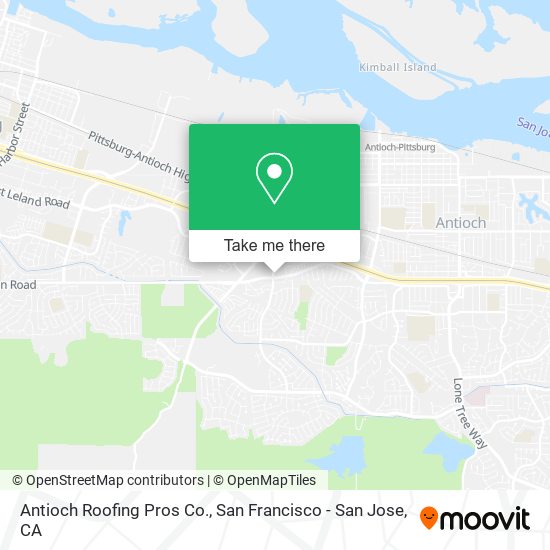 Antioch Roofing Pros Co. map
