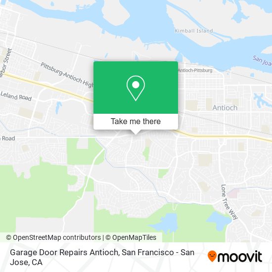 Garage Door Repairs Antioch map