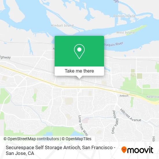 Securespace Self Storage Antioch map