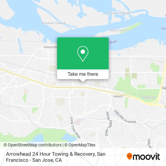 Mapa de Arrowhead 24 Hour Towing & Recovery