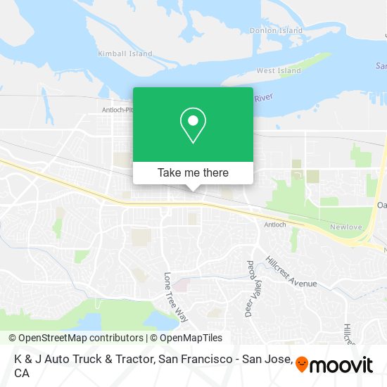 K & J Auto Truck & Tractor map