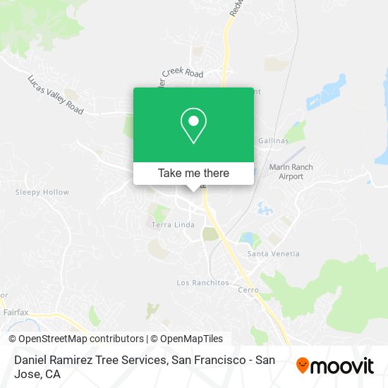 Daniel Ramirez Tree Services map
