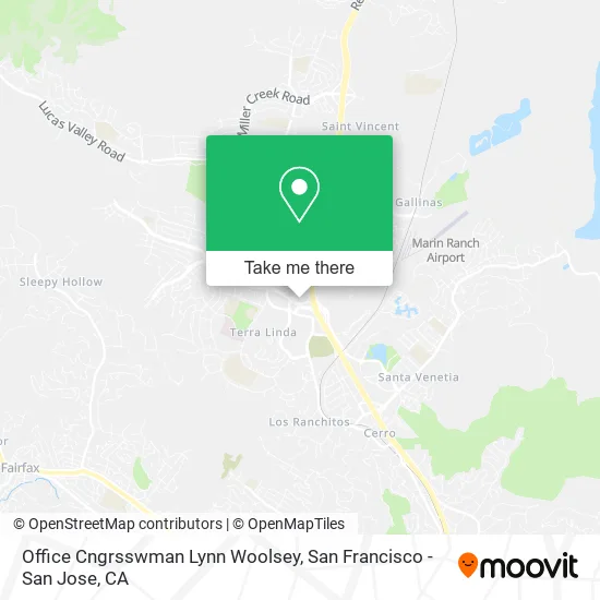 Mapa de Office Cngrsswman Lynn Woolsey