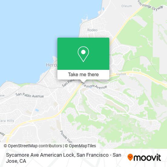 Mapa de Sycamore Ave American Lock
