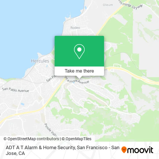 Mapa de ADT A T Alarm & Home Security