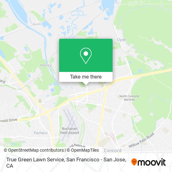 True Green Lawn Service map