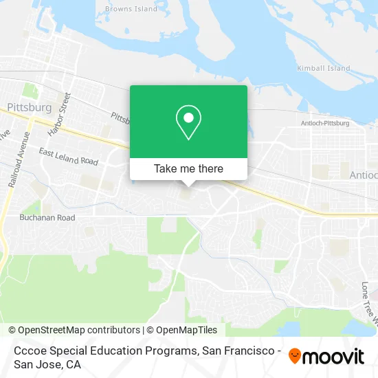 Cccoe Special Education Programs map