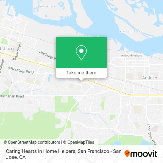 Caring Hearts in Home Helpers map