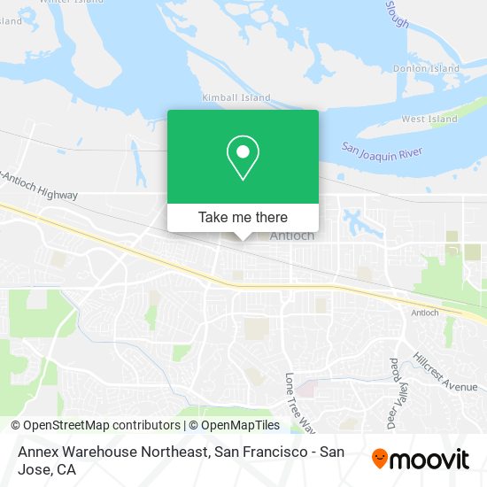 Annex Warehouse Northeast map