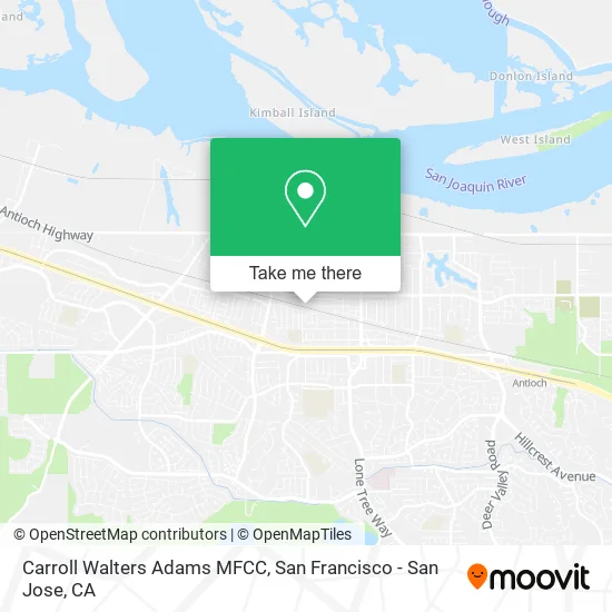 Carroll Walters Adams MFCC map