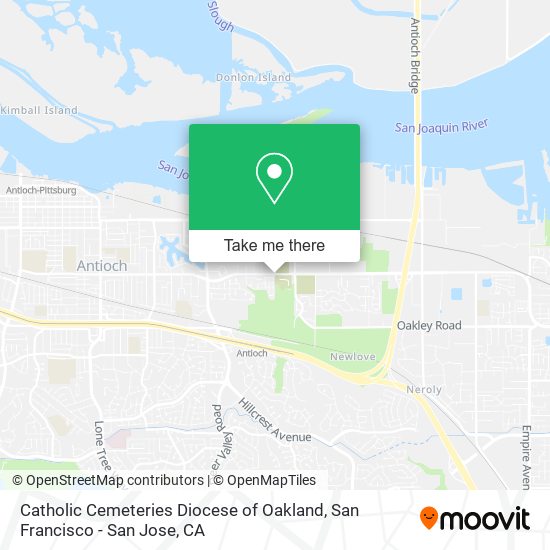 Mapa de Catholic Cemeteries Diocese of Oakland