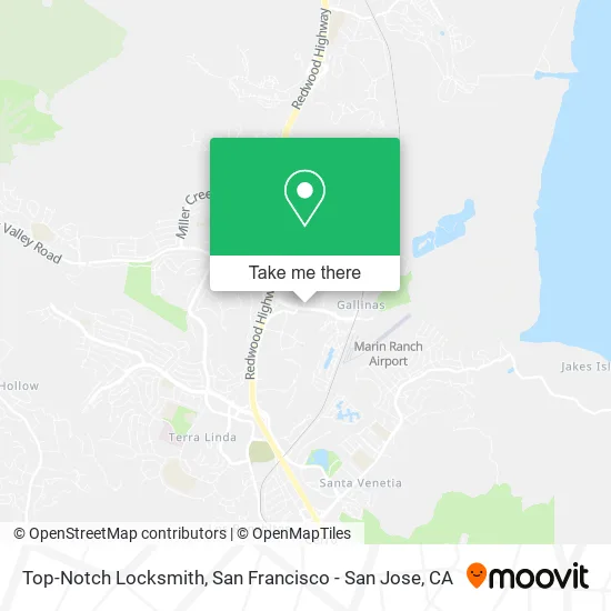 Mapa de Top-Notch Locksmith