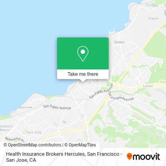 Health Insurance Brokers Hercules map