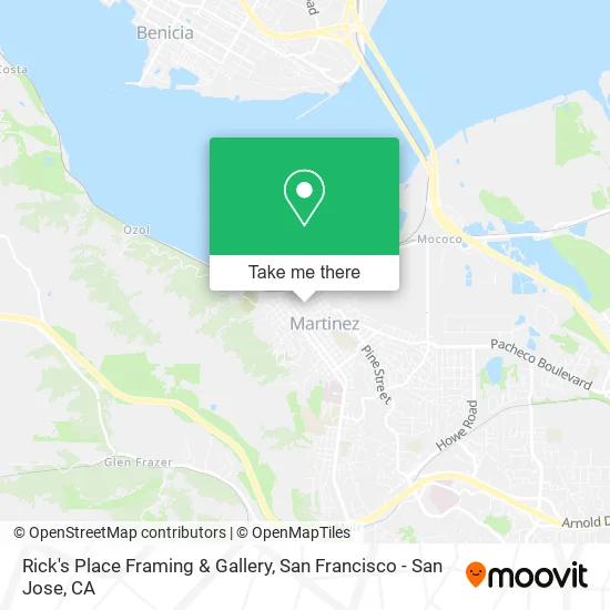 Mapa de Rick's Place Framing & Gallery