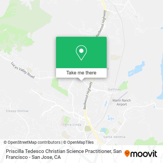 Priscilla Tedesco Christian Science Practitioner map