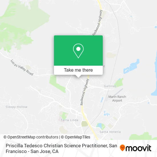 Mapa de Priscilla Tedesco Christian Science Practitioner