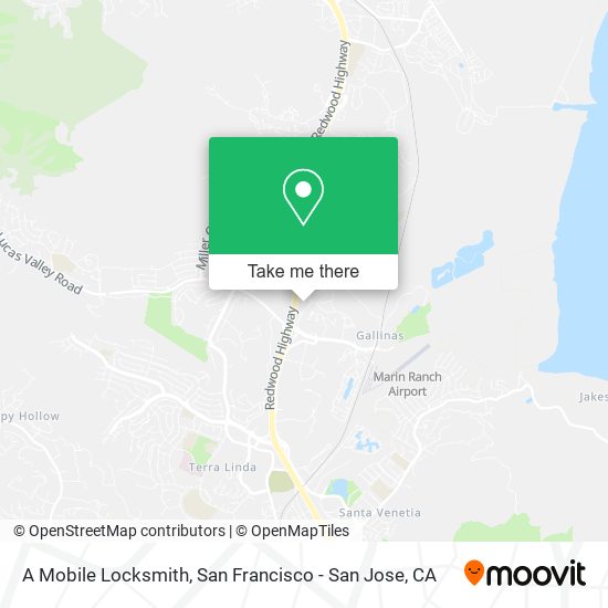 Mapa de A Mobile Locksmith