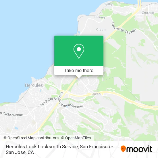Hercules Lock Locksmith Service map