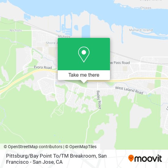 Mapa de Pittsburg / Bay Point To / TM Breakroom