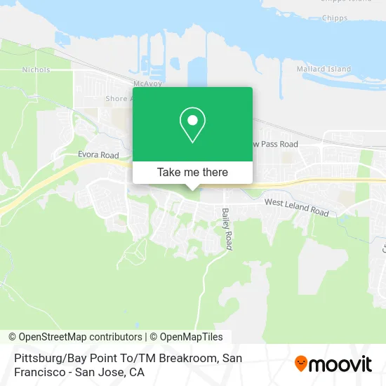 Pittsburg / Bay Point To / TM Breakroom map