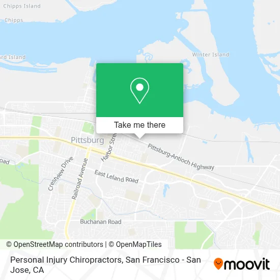 Personal Injury Chiropractors map