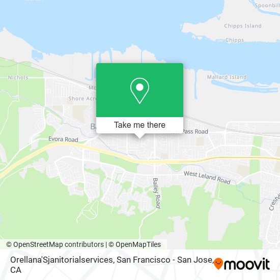 Mapa de Orellana'Sjanitorialservices