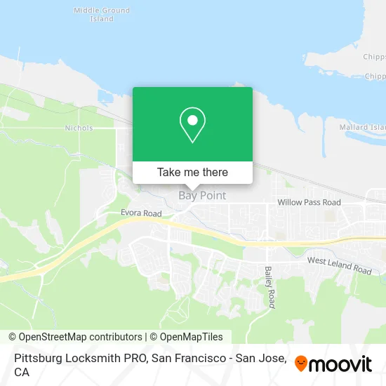 Pittsburg Locksmith PRO map
