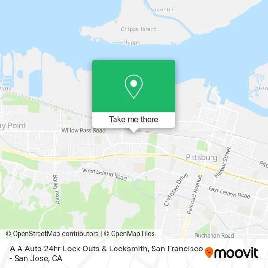 A A Auto 24hr Lock Outs & Locksmith map