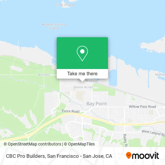 Mapa de CBC Pro Builders