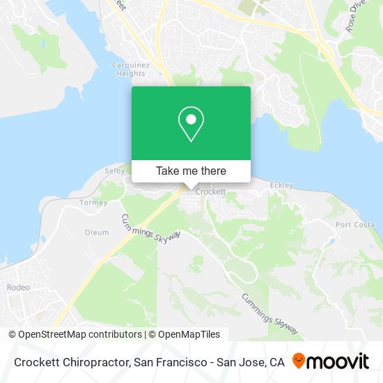 Crockett Chiropractor map