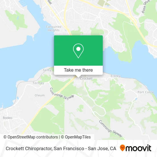 Crockett Chiropractor map
