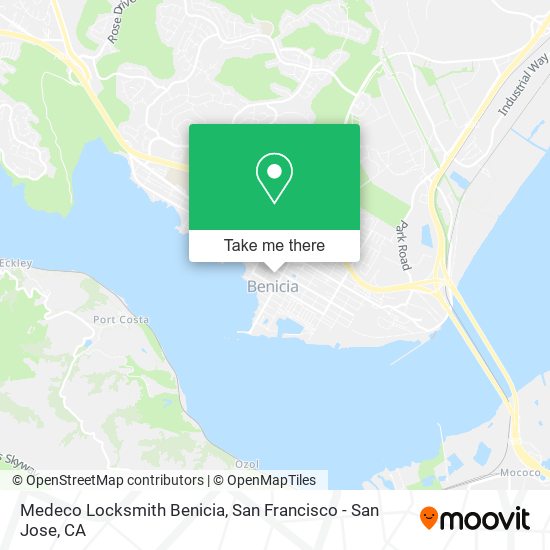 Mapa de Medeco Locksmith Benicia