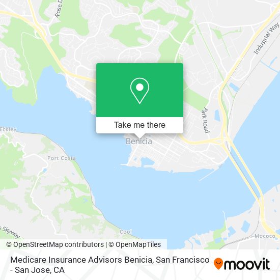 Medicare Insurance Advisors Benicia map