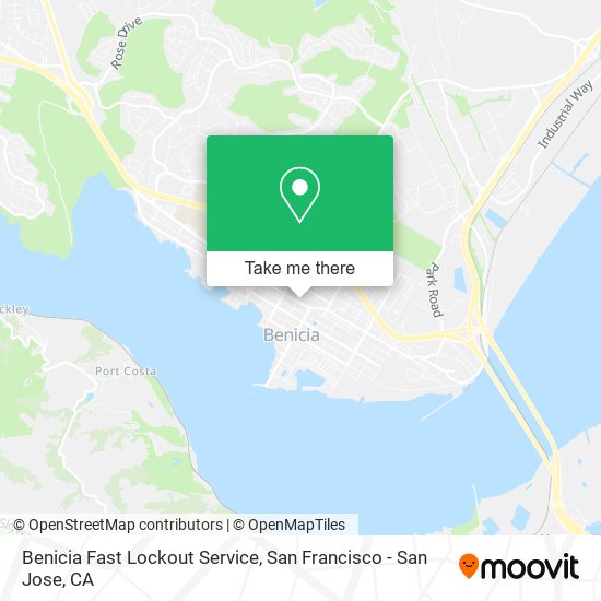 Benicia Fast Lockout Service map