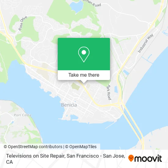 Televisions on Site Repair map