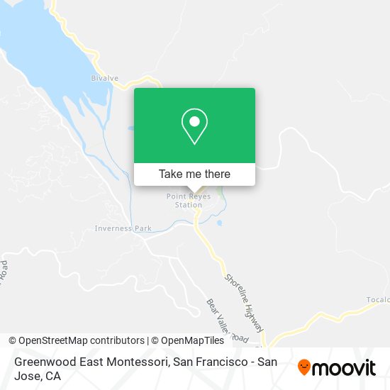 Greenwood East Montessori map