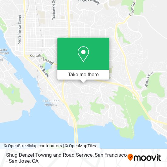 Shug Denzel Towing and Road Service map