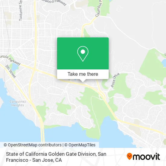 State of California Golden Gate Division map