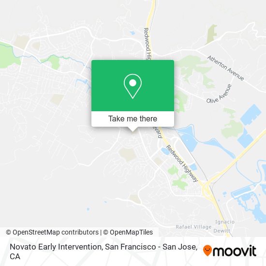 Novato Early Intervention map