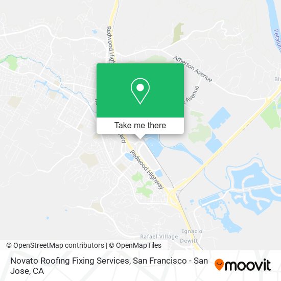 Novato Roofing Fixing Services map